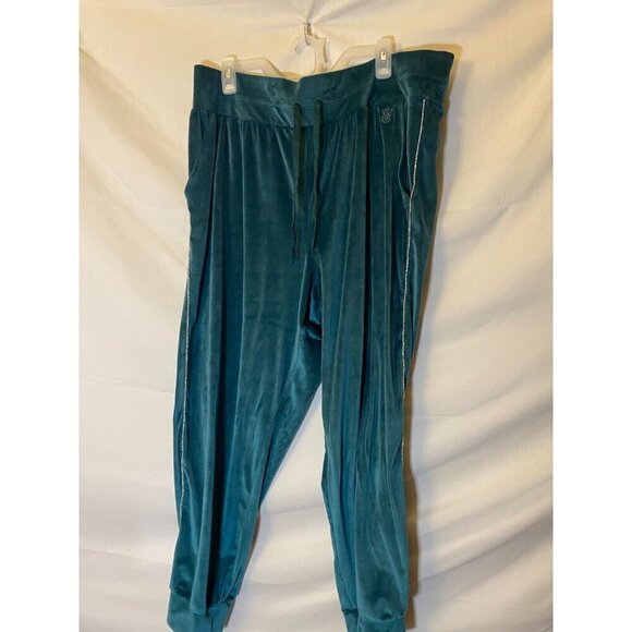 Victorias Secret Joggers green Super Soft Womens XXL Sweatpants Pockets - Picture 1 of 4